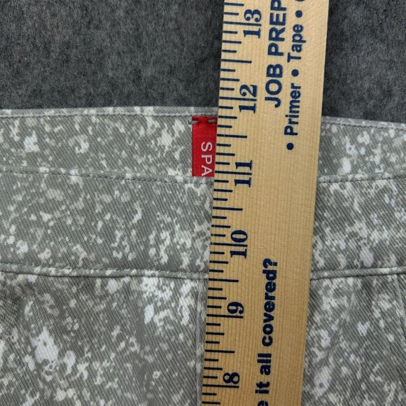 Spanx Jean-Ish Pull On Ankle Leggings Women's Size Medium White Gray Print NWT - Picture 12 of 14
